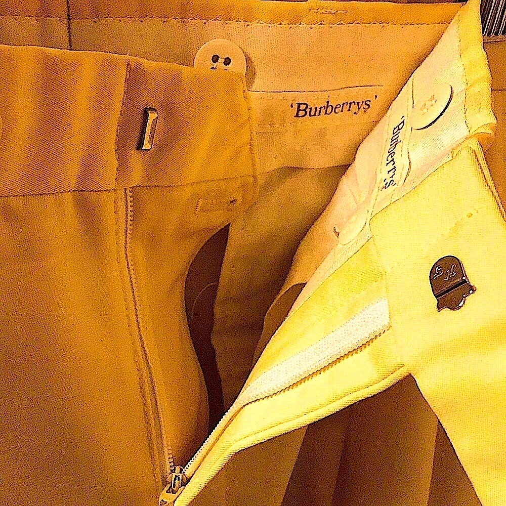 Burberry Men Cuffed Pleated Trousers Size 32Wx30L.